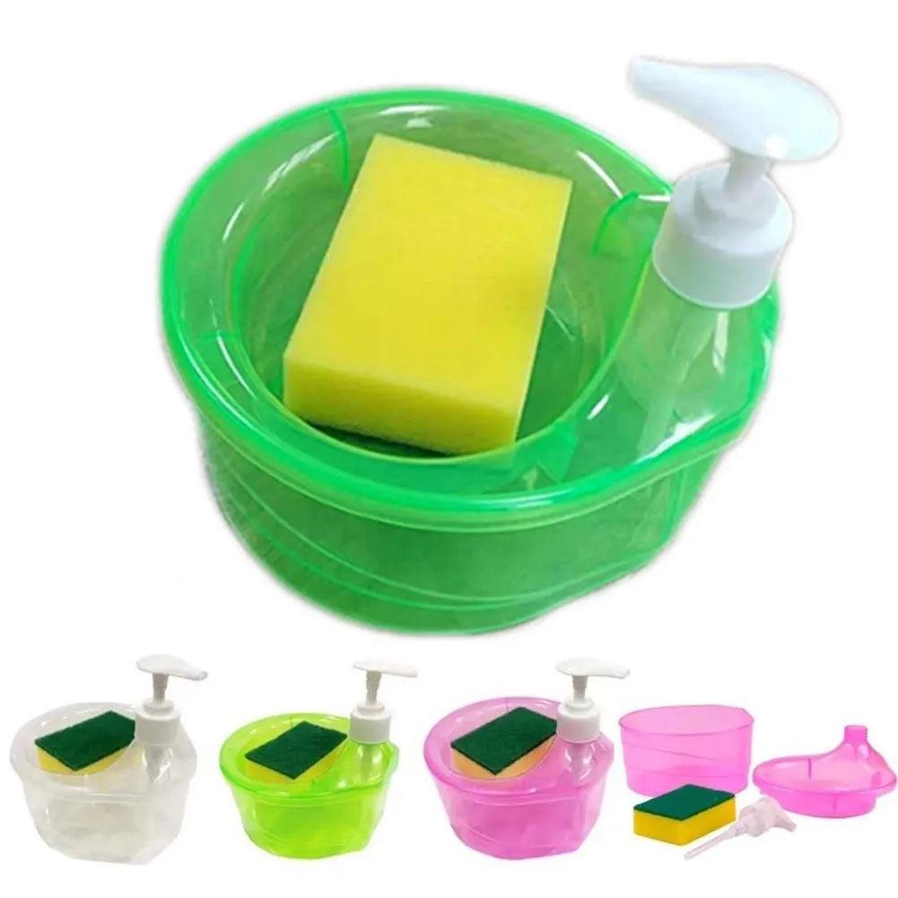 Wash Sponge Dish Brush 2 In 1 Automatic kitchen Tools - MyStoreLiving