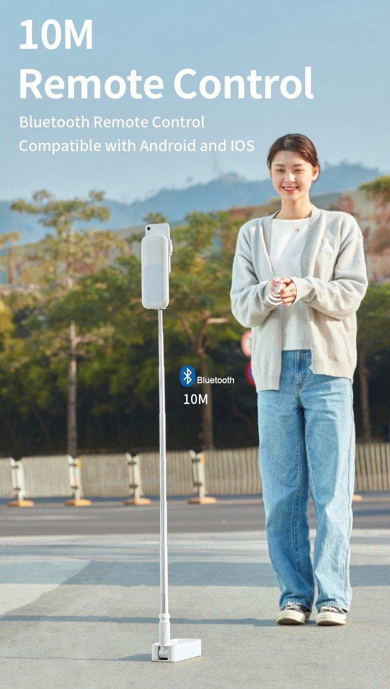 Portable Selfie Retractable LED Light Phone Holder With Remote Control - MY STORE LIVING