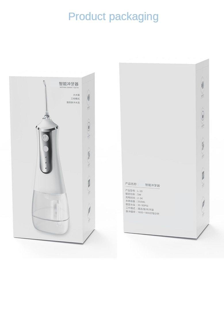Oral Irrigator USB Rechargeable Water Flosser Portable Dental Water Jet 350ML - MY STORE LIVING