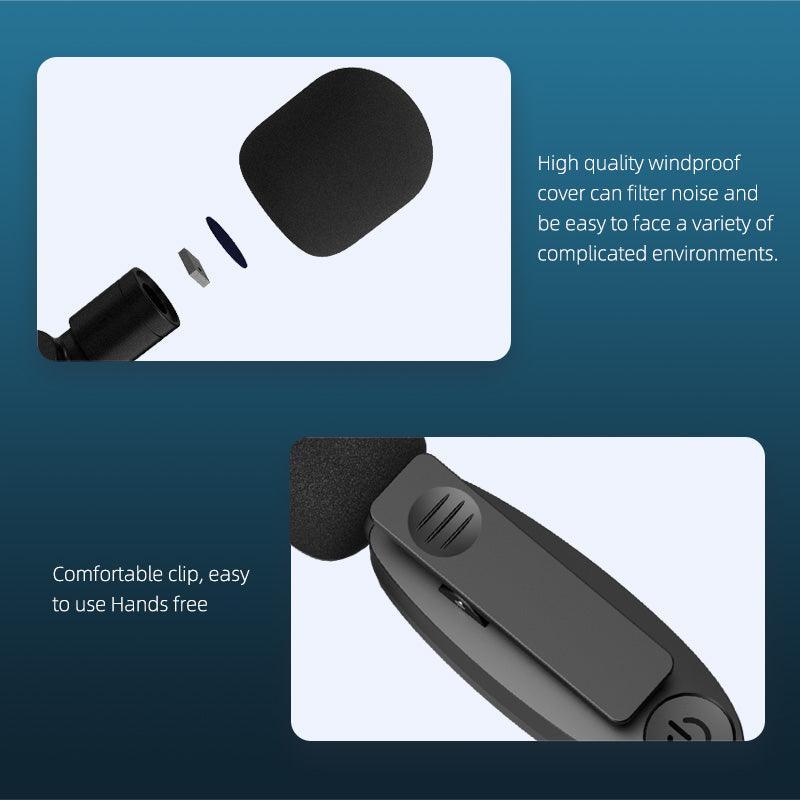 Wireless Microphone Outdoor Live Broadcast Internet Celebrity Carry 2.4G Radio Noise Reduction Small Microphone - MyStoreLiving