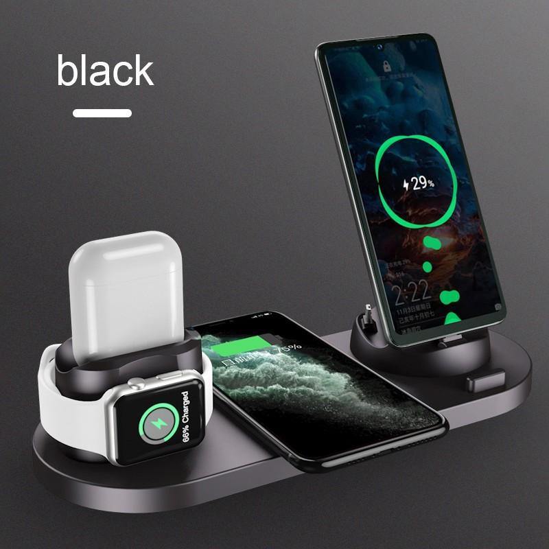 Wireless Charger 6 in 1 - 3.0 Adapter Included Fast Charging - MY STORE LIVING