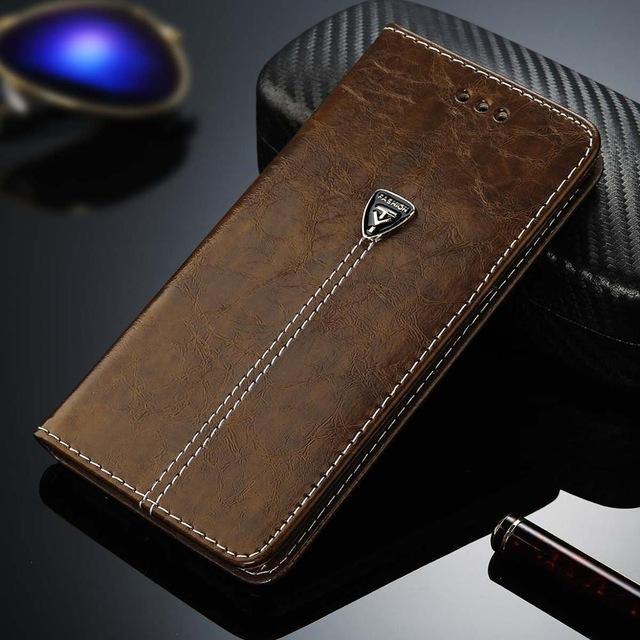 Flip Leather Phone Case Wallet Card Slots Cases Cover - MY STORE LIVING