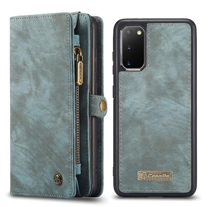 Detachable Magnetic Phone Case Retro Genuine Leather Card Slot Cover Wallet - MY STORE LIVING