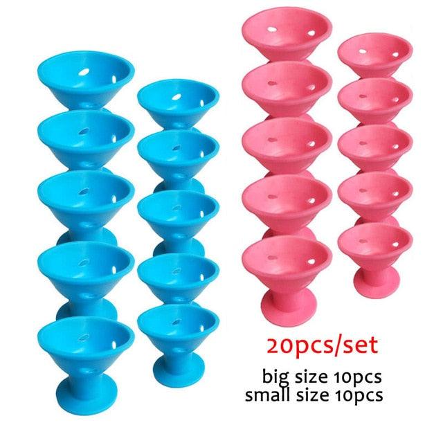 20pcs/set Magic Soft Rubber Silicone Hair Curler Twist - MyStoreLiving