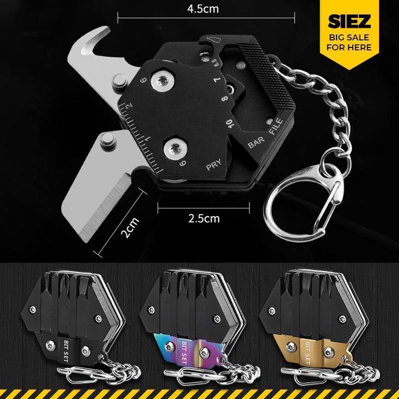 Multitool Hexagonal Kit - Mini Pocket Survival Tool Set Keychain - MY STORE LIVING