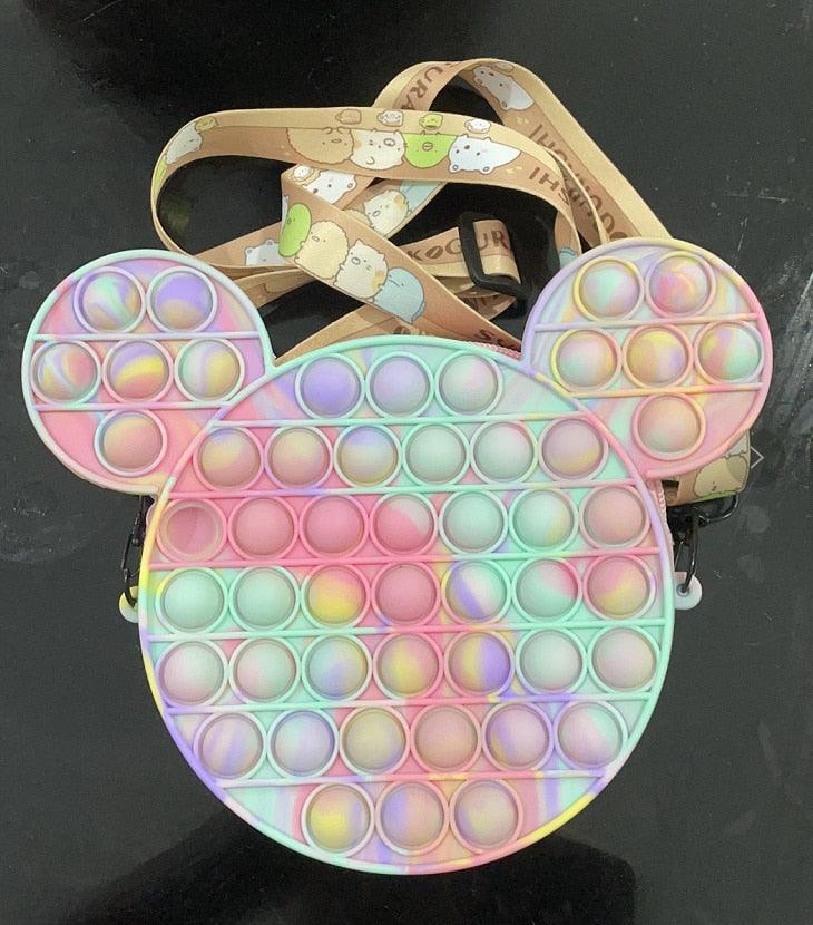 Grand Big XXL Pop Rainbow Handbag 30cm Child Push Fidget Toy Relief Anti Stress - MyStoreLiving