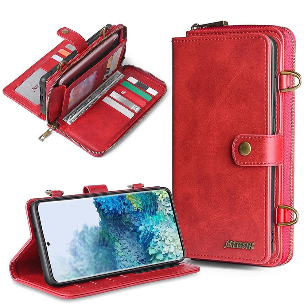 Detachable Wallet Leather Phone Case for Samsung Galaxy - MyStoreLiving