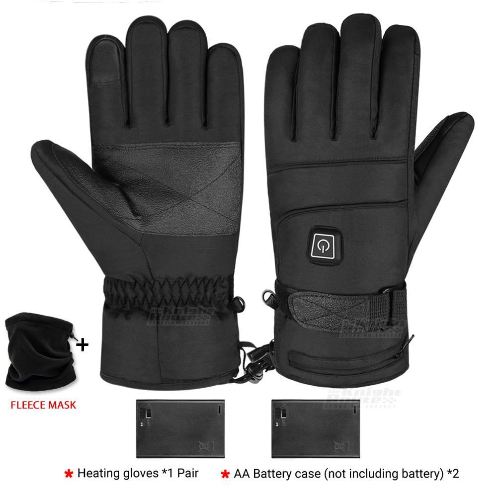 Winter Motorcycle Gloves Water-resistant Heated Gloves Motorbike Racing Riding Gloves Touch Screen Battery Powered Guantes Moto - MyStoreLiving