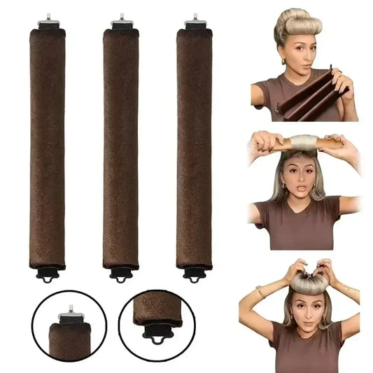 Without Heat Hair Curler Hair rollers without heat Soft curls on a lazy curling rod headband Flexi Rods with Hooks for Sleeping