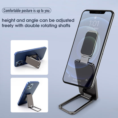 Foldable Ring Buckle Mobile Phone Holder Retractable Desktop Cell Phone Stand Car Magnetic Bracket