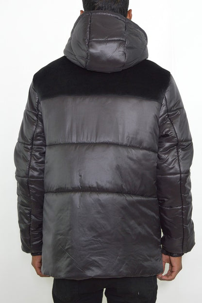 MENS PADDED BUFFLE PUFFER JACKET