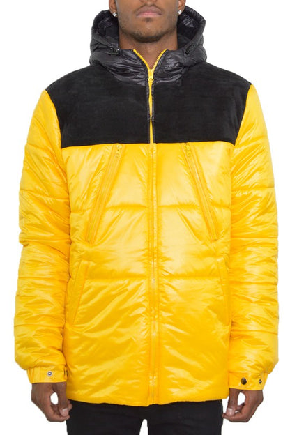 MENS PADDED BUFFLE PUFFER JACKET