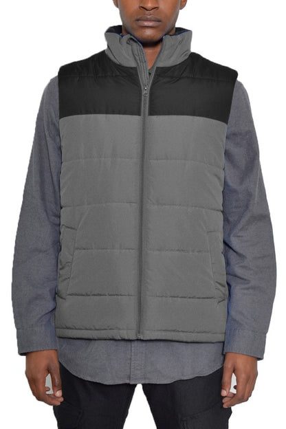 Padded Winter  TWO TONE VEST