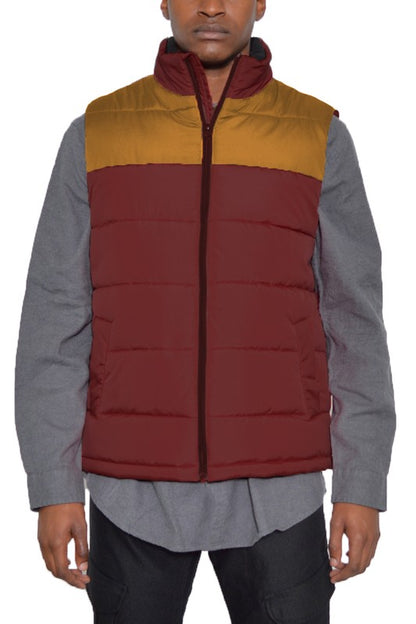 Padded Winter  TWO TONE VEST