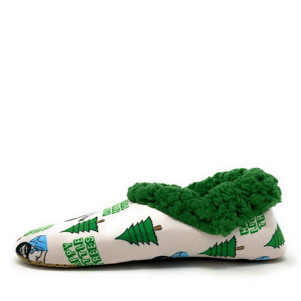 Lil Happy Trees - Women's Sherpa Slippers Socks