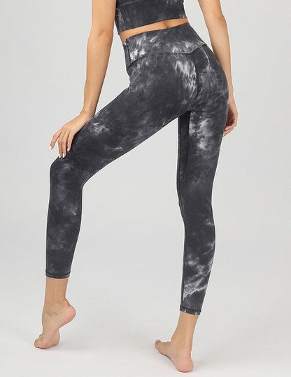 Tie-Dye Seamless High Waisted Leggings - MyStoreLiving