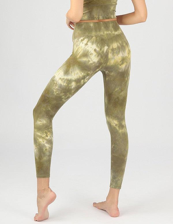 Tie-Dye Seamless High Waisted Leggings - MyStoreLiving