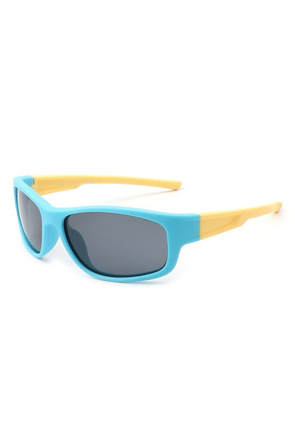 Kids Rectangle Polarized Sports Sunglasses