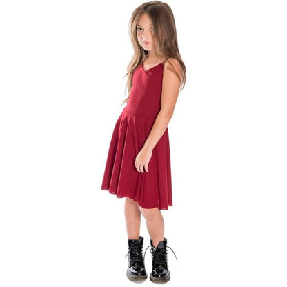 Girls Cage Back Skater Dress