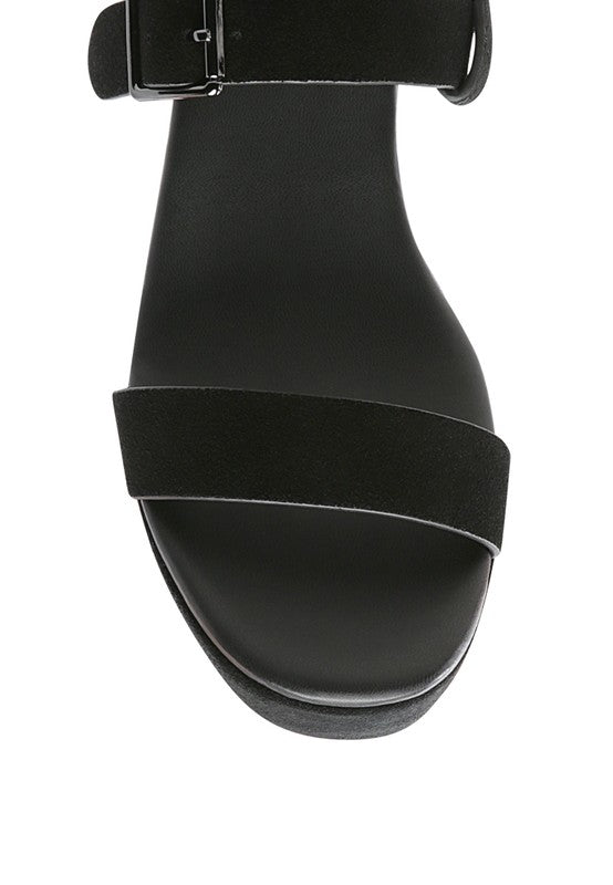 Portia Leather Wedge Sandal