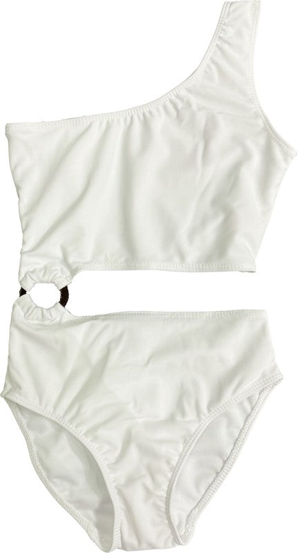 Girl's  Ring Monokini One Piece Bathing Suit