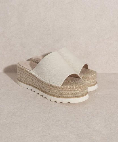 OASIS SOCIETY Ivy - Espadrille Platform Slide - MyStoreLiving