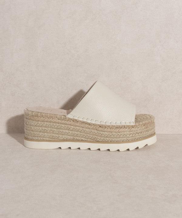 OASIS SOCIETY Ivy - Espadrille Platform Slide - MyStoreLiving