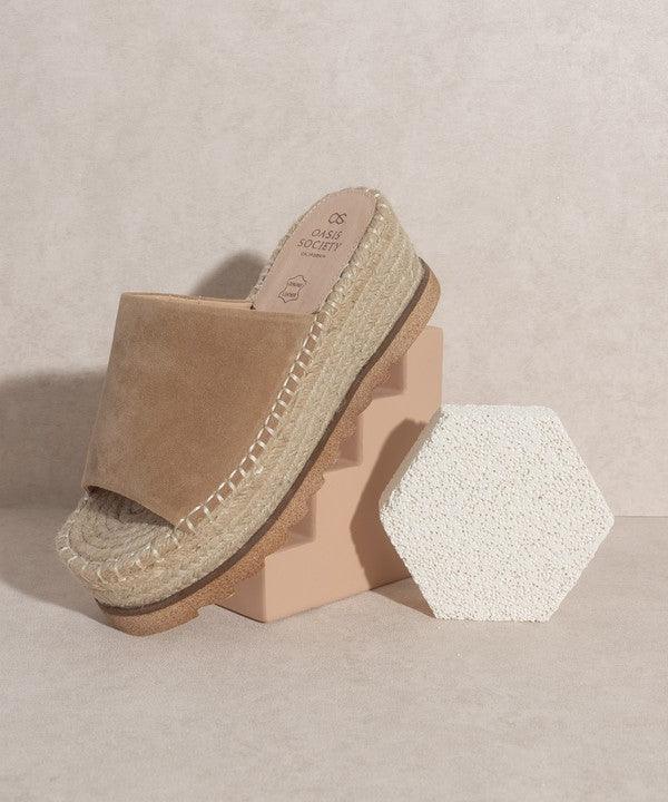 OASIS SOCIETY Ivy - Espadrille Platform Slide - MyStoreLiving