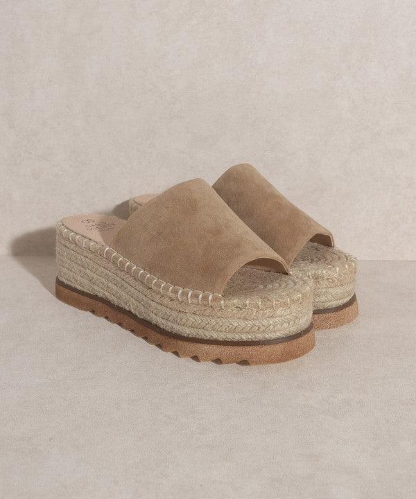 OASIS SOCIETY Ivy - Espadrille Platform Slide - MyStoreLiving