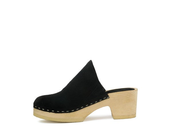 RAG & CO DARCIE TAUPE Suede Clogs