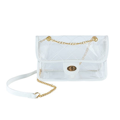 High Quality Quilted Clear PVC Bag