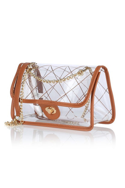 High Quality Quilted Clear PVC Bag