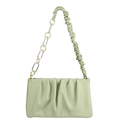 Small Ruched Bag for Women Soft cloudy purse