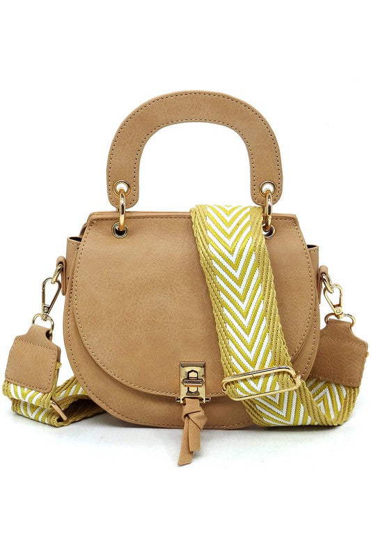 Fashion Flap Saddle Satchel Crossbody Bag