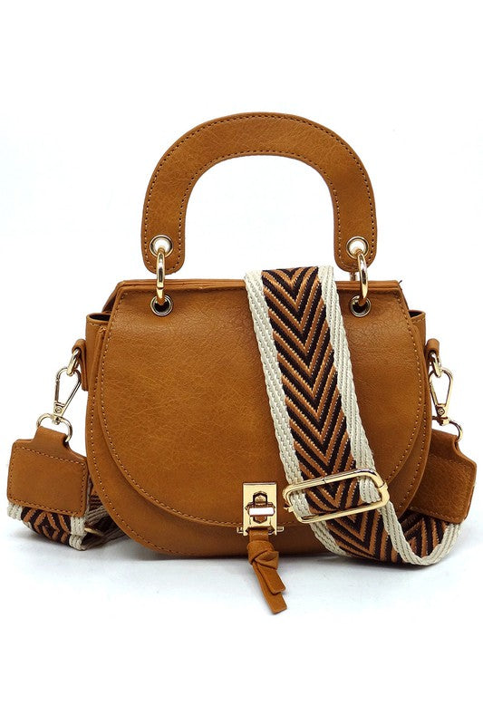 Fashion Flap Saddle Satchel Crossbody Bag