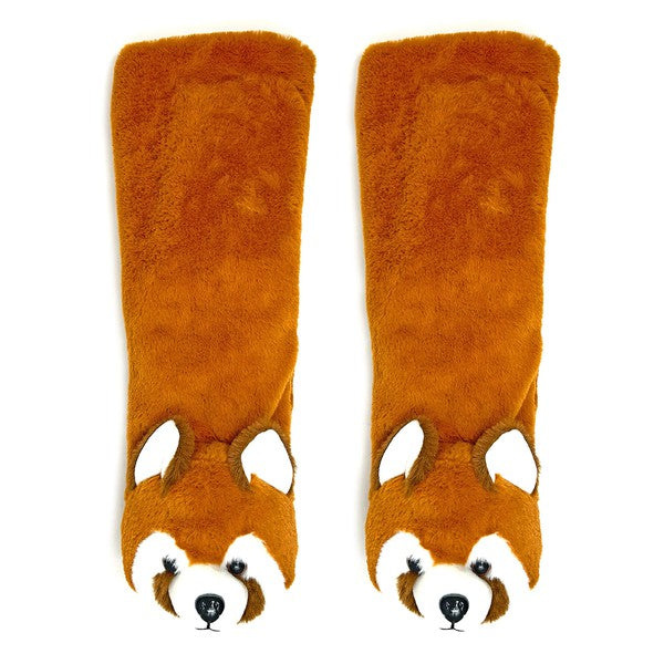 Red Panda - Kids' Plush Animal Slipper Socks