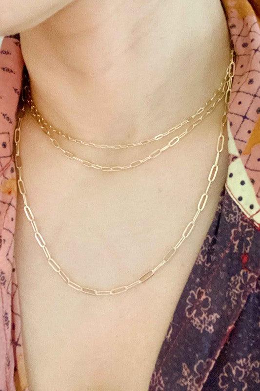 Triple The Fun Chain Link Necklace - MyStoreLiving