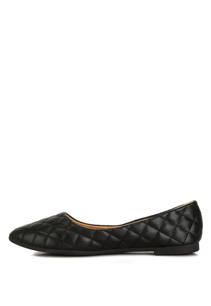 Rikhani Quilted Detail Ballet Flats