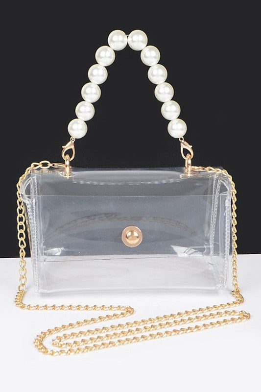 PearlHandleConvertibleStadiumTransparentBag