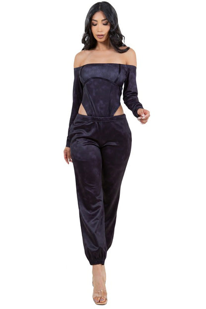 Women Fashion Two Piece Pants Set