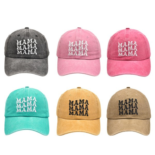 Mama Mini Stacked Matching Mom Me Hats Caps