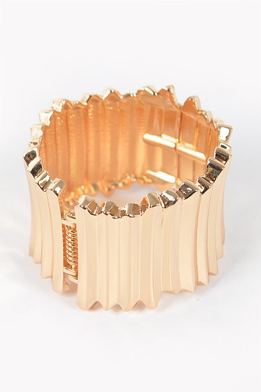 Textured Iconic Hinged Bangle