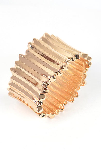 Textured Iconic Hinged Bangle