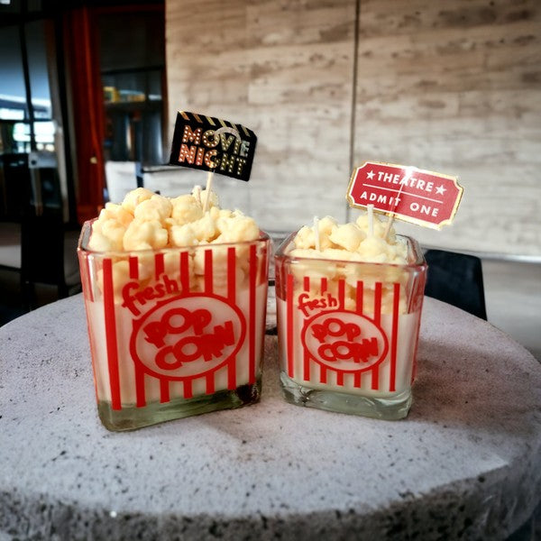 Popcornthemescentedsoywaxcandles