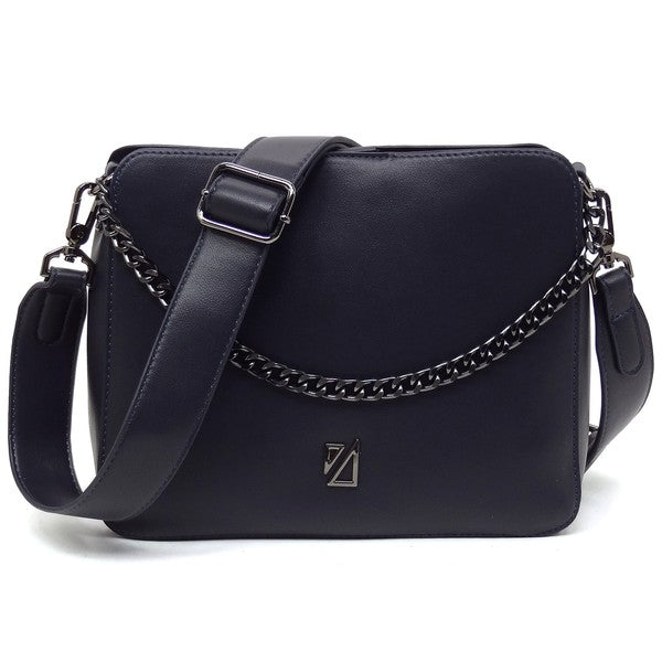 IZA CO Chain Link Crossbody Bag