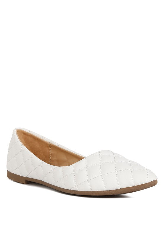 Rikhani Quilted Detail Ballet Flats