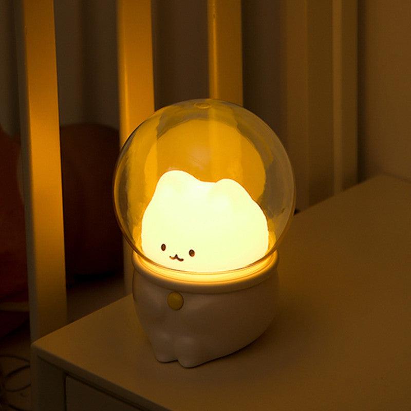 Cute Pet Night Light USB Charging Mini Home Colorful Children's Light Bedroom Cute Cat And Rabbit Atmosphere Light - MyStoreLiving