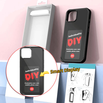 Phone Case with E-ink Screen Infinite Display Projections Customized Phone Case: Battery-Free Luxury Designer Phone Case