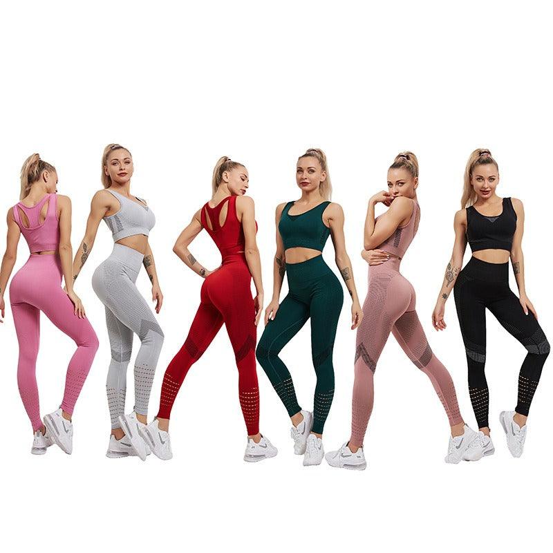 Hip drying high waisted mesh yoga elastic tight pants - MyStoreLiving