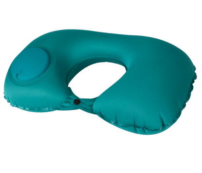 U Shape Neck Cushion Automatic Air Inflatable Pillow Compress Ring For Airplane Car Outdoor Travel